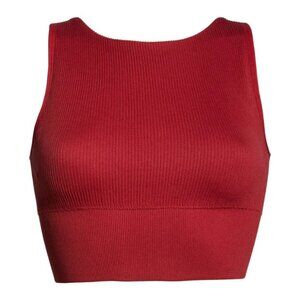 Zella Seamless Ribbed Cropped Sports Top